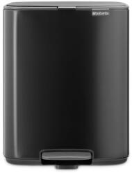 Brabantia Кош за боклук Brabantia Bo Pedal 1010138, 12 л, Леко затваряне, Противоплъзгаща основа, Черен (1010138)