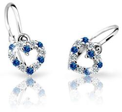 Cutie Jewellery Gyermek fülbevaló fehér aranyból C2157-10-X-2 kék