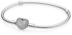 Pandora Ezüst karkötő csillogó szívvel 590727CZ 17 cm