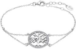 Lotus Silver Gyengéd ezüst karkötő átlátszó cirkónium kövekkel LP1746-2/1