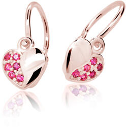 Cutie Jewellery Rózsaszín arany gyermek fülbevaló C2160-10-X-4 fukszia