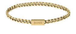 HUGO BOSS Időtálló aranyozott acél karkötő Chain for Him 1580172 19 cm