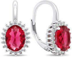 Brilio Silver Luxus ezüst fülbevaló cirkónium kövekkel EA422WR