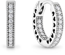 Pandora Kerek kristály fülbevalók 296317CZ