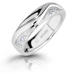 Modesi Divatos ezüst gyűrű cirkóniummal M16026 58 mm