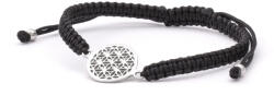 Beneto Exclusive Beneto Fekete stílusos zsinór kabala karkötő Mandala AGB564