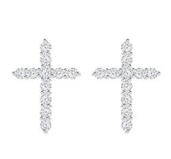 Preciosa Csillogó ezüst fülbevaló cirkónium kövekkel Tender Crosses Preciosa 5333 00