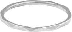 Troli Minimalistaacél gyűrű gyengéd mintával Silver 49 mm