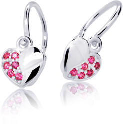 Cutie Jewellery Szív alakú gyermek fülbevaló C2160-10-X-2 fukszia