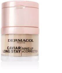 Dermacol Hosszan tartó smink kaviár kivonatokkal és tökéletesítő korrektorral (Caviar Long Stay Make-Up & Corrector) 30 ml 2 Fair