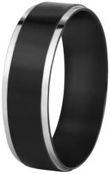 Troli Acél karikagyűrű fekete / ezüst 63 mm