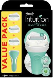 Wilkinson Sword Borotva nőknek Intuition Sensitive fogantyúval + 3 különböző fejjel