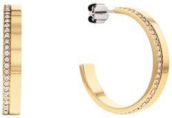 Calvin Klein Elegáns, aranyozott fülbevaló kristályokkal Minimális Linear 35000164