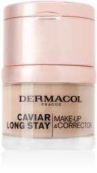 Dermacol Hosszan tartó smink kaviár kivonatokkal és tökéletesítő korrektorral (Caviar Long Stay Make-Up & Corrector) 30 ml 3 Nude