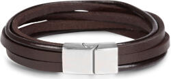 Troli Leather barna bőr karkötő