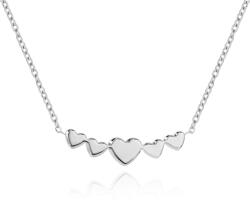 Troli Romantikus acél nyaklánc szívekkel VEDN0330S