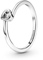 Pandora Romantikusezüst gyűrű szívvel People 199267C02 52 mm