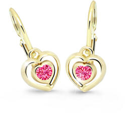Cutie Jewellery Gyermek szív fülbevaló C2752-10-X-1 fukszia