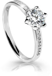Cutie Jewellery Z6149-10-X-2 lenyűgözően csillogó gyűrű fehéraranyból 50 mm