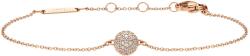 Daniel Wellington Stílusos bronz karkötő csillogó golyóval Pavé DW00400626