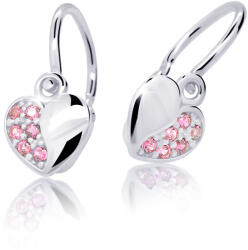 Cutie Jewellery Szív alakú gyermek fülbevaló C2160-10-X-2 rózsaszín