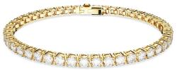 Swarovski Időtlen, aranyozott kristály karkötő Matrix Tennis 5657662 19 cm