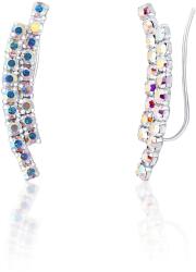 JwL Luxury Pearls Csillogó hosszú fülbevaló kristályokkal JL0741