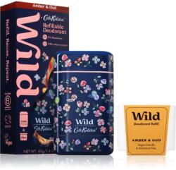 WILD Amber & Oud Marble Ditsy Case deodorant stick cu sac 40 g