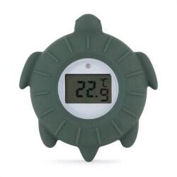 Petite&Mars Termometru Digital Petite&Mars Broscuta Terry Multifunctional Ecran Usor de Citit Valoare Precisa Silicon Sigur Avertizare Temperatura +0luni Verde (582817) Termometru apa de baie
