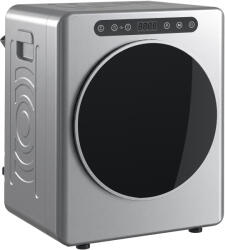 HOMCOM Uscător cu evacuare 5kg, uscător compact independent tip încărcare frontală 1000W cu tambur din oțel inoxidabil, timer, argintiu | Aosom Romania (B61-010V90SR)