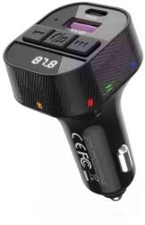 AUTOLIFE C51 Bluetooth kihangosító 5.3+RGB - FM/Transmitter PD 30W - 12/24V (53098)