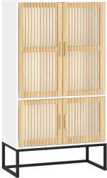 vidaXL fehér szerelt fa magasszekrény 70 x 35 x 125 cm 21.9 kg (352139)