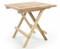 divero Masă de grădină pliantă DIVERO-lemn de tec netratat-50 cm (GL05544)