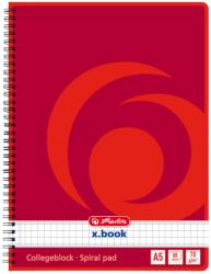 Herlitz A5 80 lap, négyzetrácsos, 70 g/m2 (297531)