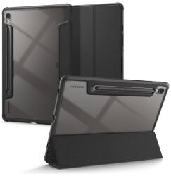 Spigen ultra hybrid pro tabletvédő álló, bőr hatású, flip, oldalra nyíló, trifold, asztali tartó, ceruza tartó, fekete, kompatibilis: Samsung Galaxy Tab S9 LTE, SM-X716, / Galaxy Tab S9 WIFI, SM-X710 (ACS070