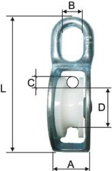 Romsurub Scripete Cu Inel 6x18mm/22mm / 13mm / 80mm, Romsurub, Mk-blo1030 (mk-blo1030)