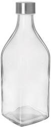 Orion palack fedővel, 1, 1 l, szögletes üveg/fém (128705)