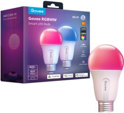 Govee Smart LED WiFi & BLE izzó E27 7.5W 800lm 2db B6004C02 (B6004C02)
