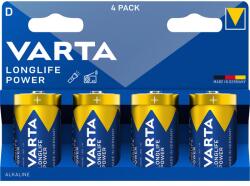 VARTA Longlife Power góliát elem (D) 4db 04920121424 (04920121424)
