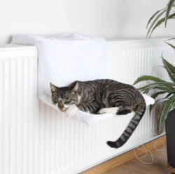 TRIXIE Radiator Bed - radiátor fekhely (gyapjú-fehér) macskák részére (45×24×31cm) (028-4321) - kiskedvencek