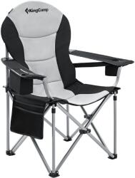 KingCamp Deluxe Hard Arms Chair (KC3888_BLACK/MEDIUMGREY)