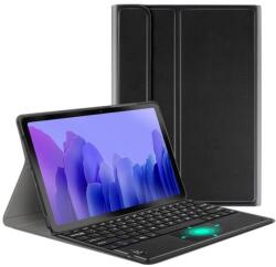 Wooze Simple Touch Galaxy Tab A 10.1 (2019) SM-T510 / T515 Bluetooth billentyűzetes mappa tok Touch Pad mágneses rögzítés fekete