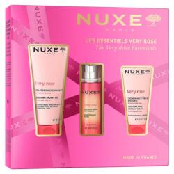 NUXE Set Nuxe Very Rose, cremă de mâini și unghii, 50 ml + gel de duș, 100 ml + apă de parfum de trandafiri, 30 ml