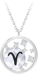 Preciosa Colier din argint cu Berbec din cristal cehSparkling Zodiac 6150 84 (lanț, pandantiv)