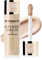 Dermacol Infinity fond de ten cu acoperire ridicată SPF 15 culoare 01 Fair 20 g - vivantis