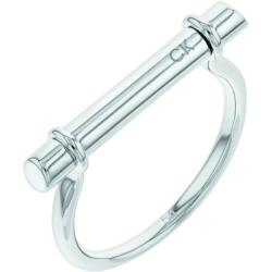 Calvin Klein Inel minimalist din oțel Elongated Linear 35000022 56 mm