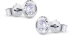 Cutie Jewellery Cercei delicați din aur alb cu zirconi Z5024-20-10-X-2
