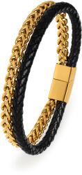 Troli Brățară dublă bicoloră de lux Leather 23 cm