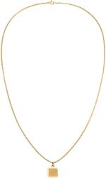 Tommy Hilfiger Colier minimalist placat cu aur pentru bărbați 2790544