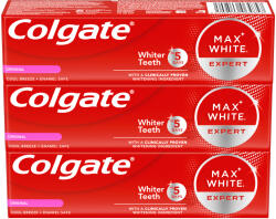 Colgate Max White Expert Original pasta de dinti pentru albire 3x75 ml - vivantis